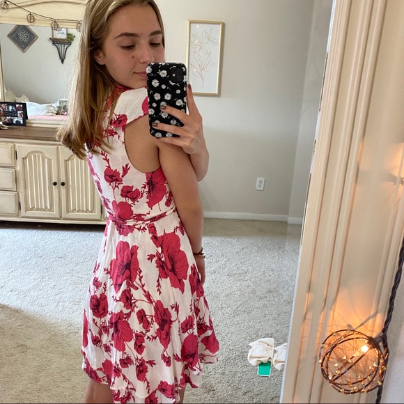 FREE PEOPLE WRAP FLORAL DRESS - Picture 9 of 10